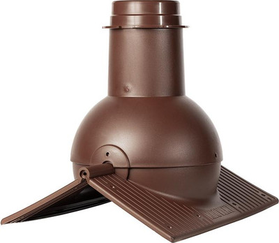 Аэратор коньковый Krovent Pipe-Cone RAL 8017 (коричневый)