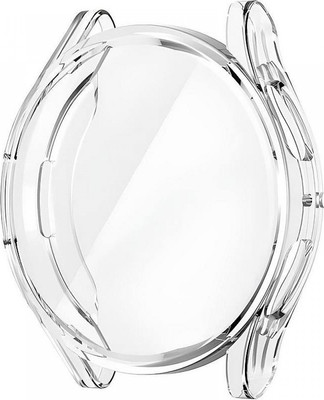 Защитный чехол для умных часов Rumi Силиконовый для Galaxy Watch4/5/6 44мм (прозрачный)