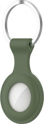 Чехол для беспроводной метки-трекера Rumi Силиконовый для Apple Airtag (зеленый)