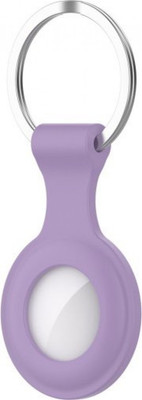 Чехол для беспроводной метки-трекера Rumi Силиконовый для Apple Airtag (лавандовый)