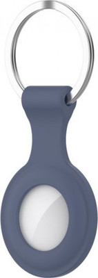 Чехол для беспроводной метки-трекера Rumi Силиконовый для Apple Airtag (темно-лазурный)