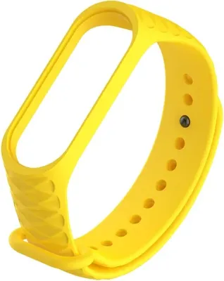Ремешок для фитнес-трекера Rumi Силиконовый для Xiaomi Mi Band 3/Mi Band 4 (желтый)
