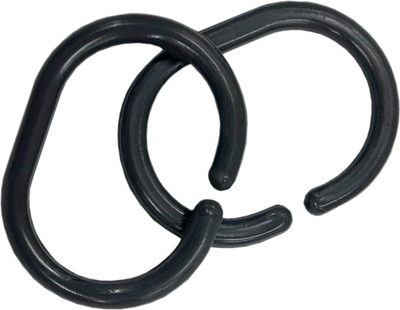 Кольца для шторки Comfort Alumin Group 009698 (12шт, графитовый)