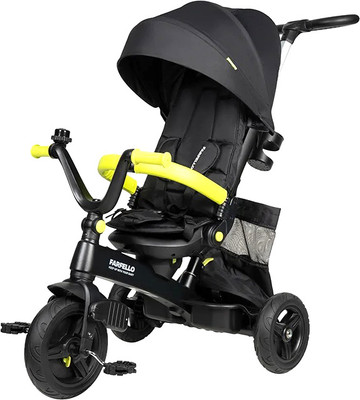 Трехколесный велосипед с ручкой Farfello LMO-005 (черный)