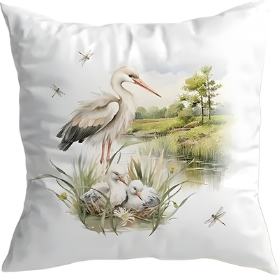 Наволочка декоративная Listelle Линден с аистом 817401/2