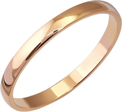 Кольцо обручальное из розового золота Кристалл CC16700226773 (р.16)