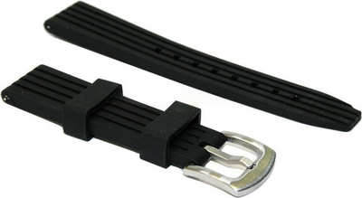 Ремешок для умных часов Rumi Силиконовый полосатый уплотненный 20мм (черный)