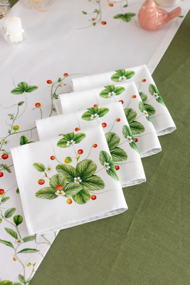 Сервировочная салфетка Listelle Set-4 Земляничная поляна 617501