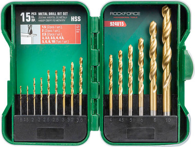 Набор сверл RockForce RF-924U15 (61606)