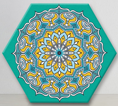 Картина по номерам Флюид Мандала на деньги 37x32 / VFH0004