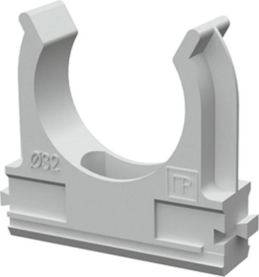 Крепеж-клипса для трубы DEKRON GX4004 (50шт, серый)