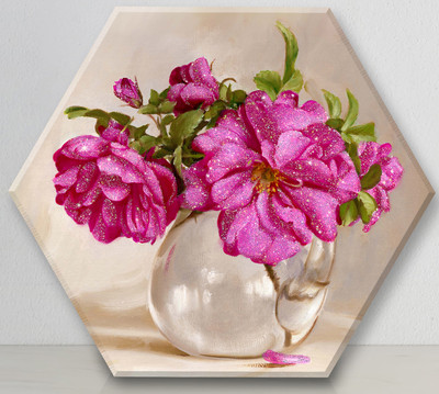 Картина по номерам Флюид Бузин. Розовый букет 37x32 / VSH0007