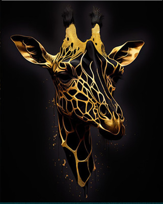 Картина по номерам Флюид Жираф арт 40x50 / BHR0571