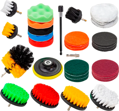 Набор щеток для электроинструмента ForceKraft FK-CBK-06 (60349), (7шт)