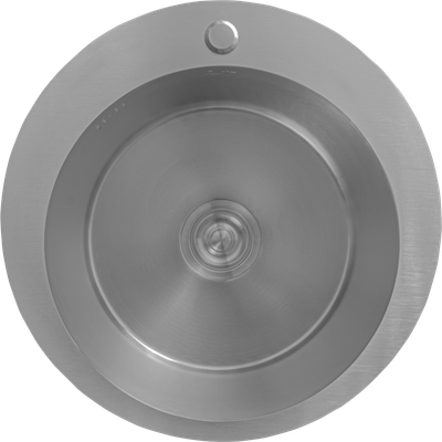 Мойка кухонная Astir Satin 50x50R (с сифоном, дозатором и коландером)