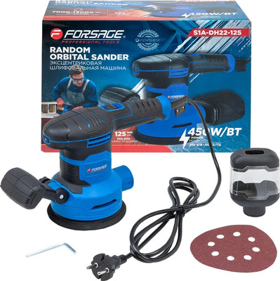 Эксцентриковая шлифовальная машина Forsage F-S1A-DH22-125 (62 014)