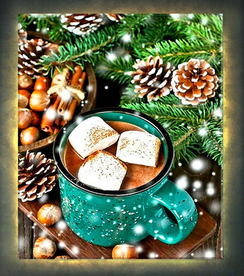 Картина по номерам Молли Горячий шоколад 40x50 / LHR0019