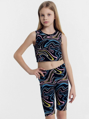 Топ детский Mark Formelle 117866 (р.164-84, линии на черном)