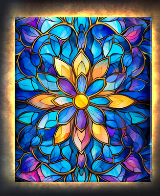 Картина по номерам Молли Цветочный витраж 40x50 / LHR0024