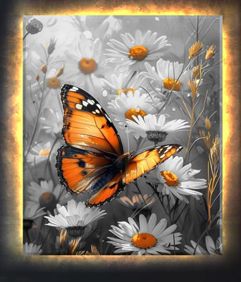 Картина по номерам Молли Бабочка монарх в ромашках 40x50 / LHR0029