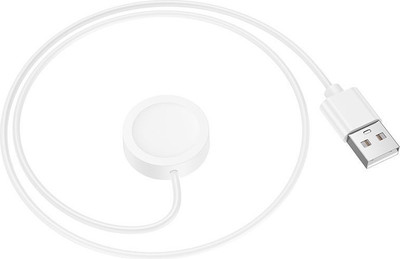 Зарядный кабель Hoco Y30 для смарт-часов (белый)