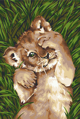 Картина по номерам Фрея Милый львенок / PNB/PS-099