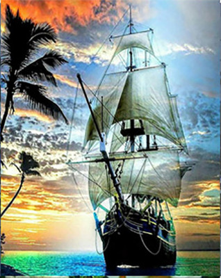 Картина по номерам Молли Парусник 40x50 / HR0171