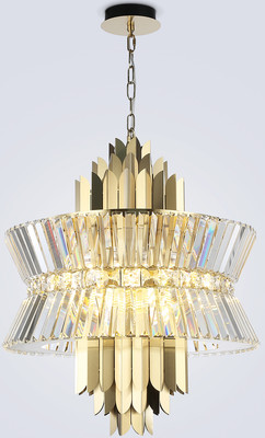 Люстра Ambrella LH41017/12 BS/CL (латунь/прозрачный)