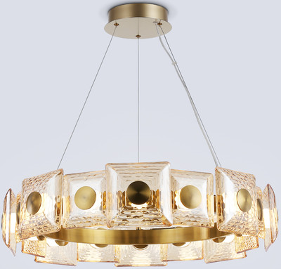 Люстра Ambrella LH31027 BS/TI (латунь/янтарь)
