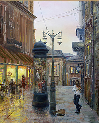 Картина по номерам Молли Дорофеев С.В. Мелодии вечернего города 40x50 / HR0265