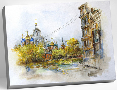Картина по номерам Молли Дорофеев С.В. Москва, улица Варварка 40x50 / HR0267