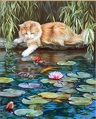 Картина по номерам Молли Ловись рыбка 40x50 / HR0615