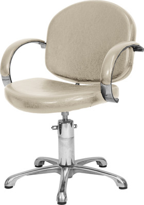 Кресло парикмахерское Элеганс Орион Люкс (светло-бежевый)