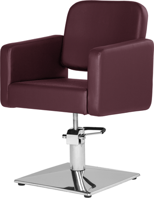 Кресло парикмахерское Элеганс Одри (бордовый №123)