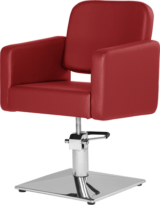 Кресло парикмахерское Элеганс Одри (красный №5)