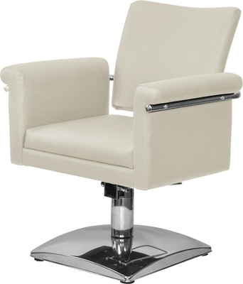 Кресло парикмахерское Элеганс Лесли (слоновая кость)