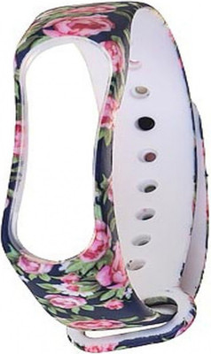 Ремешок для фитнес-трекера Rumi Для Xiaomi Mi Smart Band 6/Mi Band 5 (красные розы)