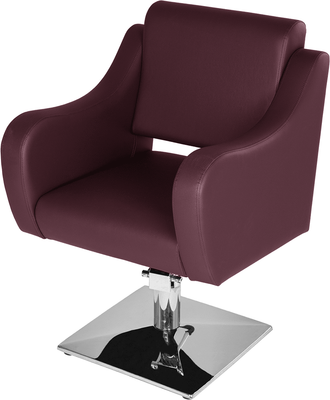 Кресло парикмахерское Элеганс МД-24 (бордовый №123)