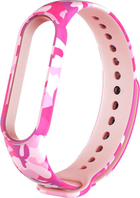 Ремешок для фитнес-трекера Rumi Для Xiaomi Mi Smart Band 6/Mi Band 5 (розовый/хаки)