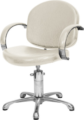 Кресло парикмахерское Элеганс Орион Люкс (слоновая кость)