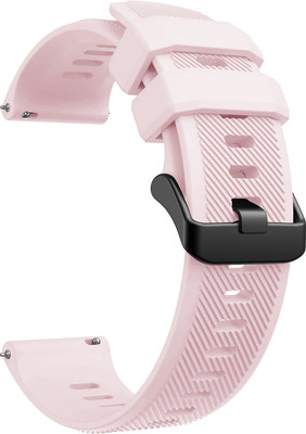 Ремешок для умных часов Rumi Силиконовый рифленый 20мм (розовый)