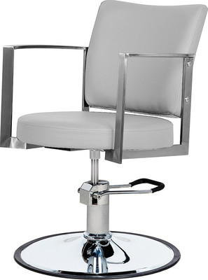 Кресло парикмахерское Элеганс Хилтон (белый матовый)
