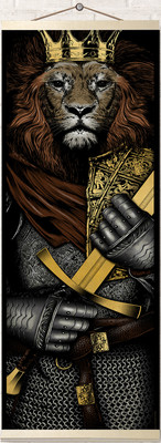 Картина по номерам Молли Лев 35x88 / HRP0041