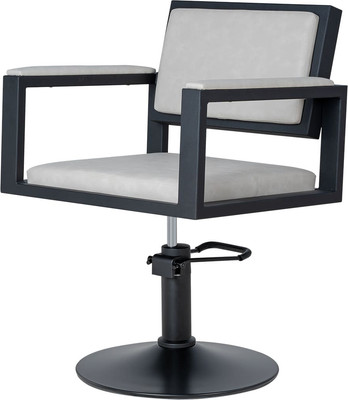 Кресло парикмахерское Элеганс Дуглас (белый матовый)