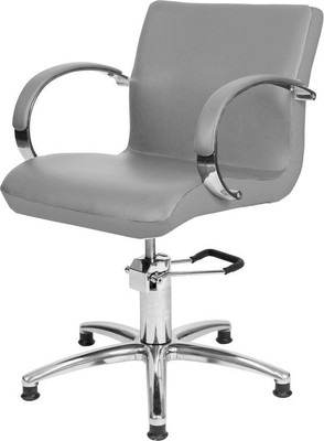 Кресло парикмахерское Элеганс Лорд (серебристый №12)