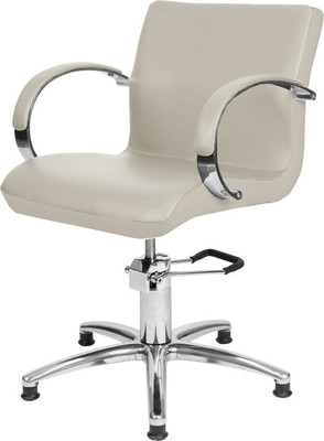 Кресло парикмахерское Элеганс Лорд (слоновая кость)