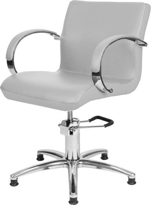 Кресло парикмахерское Элеганс Лорд (белый матовый)