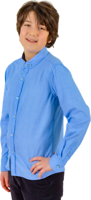 Рубашка детская Isee UN-72856B (р.38, голубой)