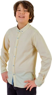 Рубашка детская Isee UN-72856B (р.36, лимонный)