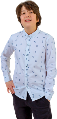 Рубашка детская Isee UN-72857B (р.38, белый)